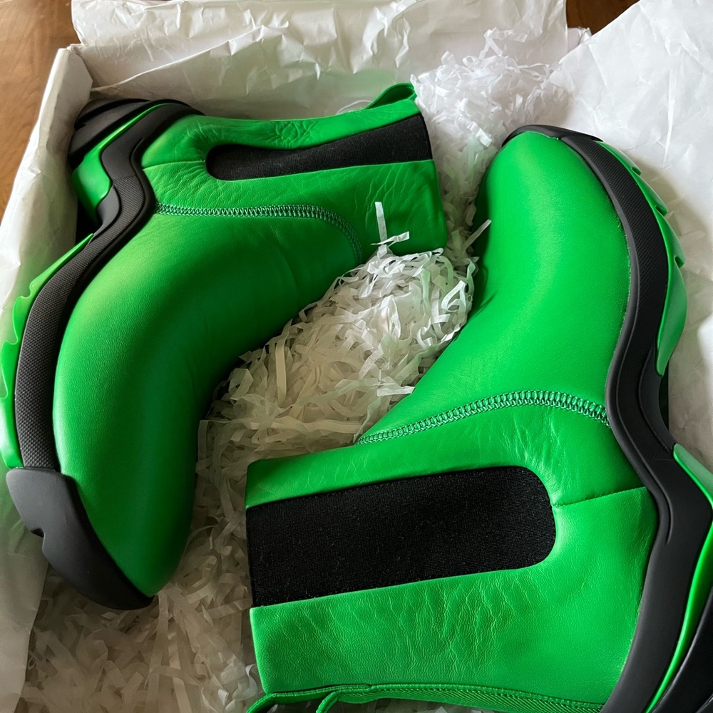 Bottega Veneta Green Men's Boots BNIB - Picture 6 of 12